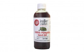 Indic Wisdom Edible Pumpkin Seed Oil Virgin & Cold Pressed  Plastic Bottle  200 millilitre